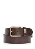 Brown leather men's belt PASMS-0129-89(Z24)