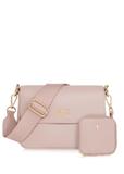 Pink women's messenger bag with chain TOREC-0767B-34(W25)