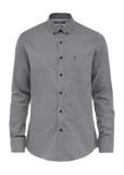 Gray cotton men's shirt KOSMT-0299-91(Z24)