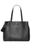 Black leather shopper bag TORES-1342-9I(Z26)