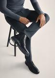 Black leather men's boots BUTYM-0404B-99(Z25)