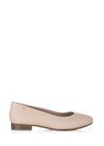 Beige leather women's ballerinas BUTYD-1049A-81(Z24)