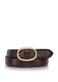 Brown leather women's belt PASDS-0174C-89(Z23)