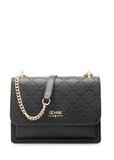 Black women's handbag with monogram TOREC-1155-99(W26)