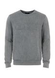 Grey men's logo sweater SWEMT-0129-91(W23)