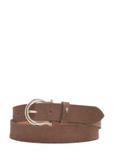 Brown leather women's belt PASDS-0274-1H(W26)