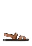 Men's leather sandals in cognac color BUTYM-0537-1F(W26)