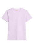 Light purple women's cotton T-shirt TSHDT-0144-6A(Z26)