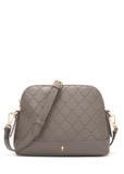 Light brown women's handbag with monogram TOREC-1180-1K(W26)