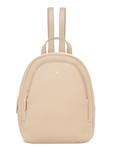 Beige leather women's backpack TORES-1355-1B(Z26)