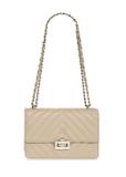 Beige quilted women's handbag TOREC-0528C-80(W25)