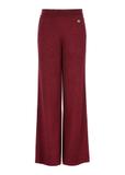 Maroon shiny pants for women SPODT-0085-49(Z23)