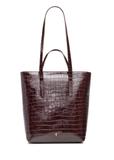 Large brown leather croco women's handbag TORES-1232-1H(W26)