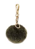 Khaki pompom keychain BRELOK-117A-55(Z25)