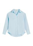 Blue cotton women's shirt KOSDT-0181-7A(W26)