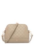 Beige women's handbag with monogram TOREC-1180-1P(W26)