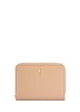 Small beige leather women's wallet PORES-0833R-1B(W26)