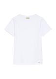 Cream women's V-neck T-shirt TSHDT-0118B-0B(Z26)