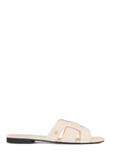 Women's white braided flip-flops BUTYD-0904D-0B(W26)