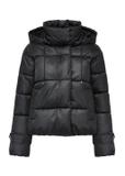 Black women's quilted jacket KURDT-0532-99(Z24)