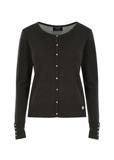 Unzipped navy blue women's sweater LSLDT-0034-91(Z22)