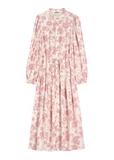 Pink floral midi dress SUKDT-0270-5P(W26)