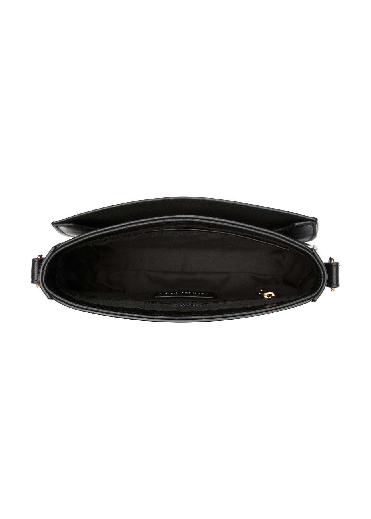 Small black women's handbag TOREC-1264-99(Z26), product view from above on a white background.