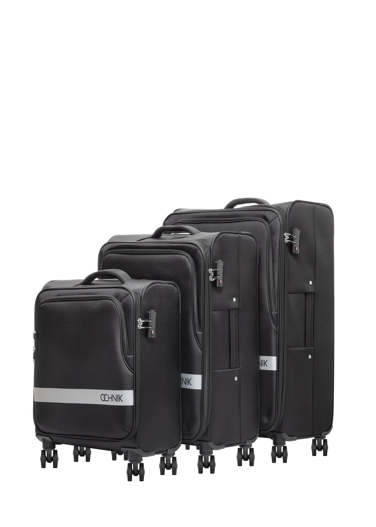 Set of suitcases on wheels 19"/24"/28" WALNY-0044-99(W26)