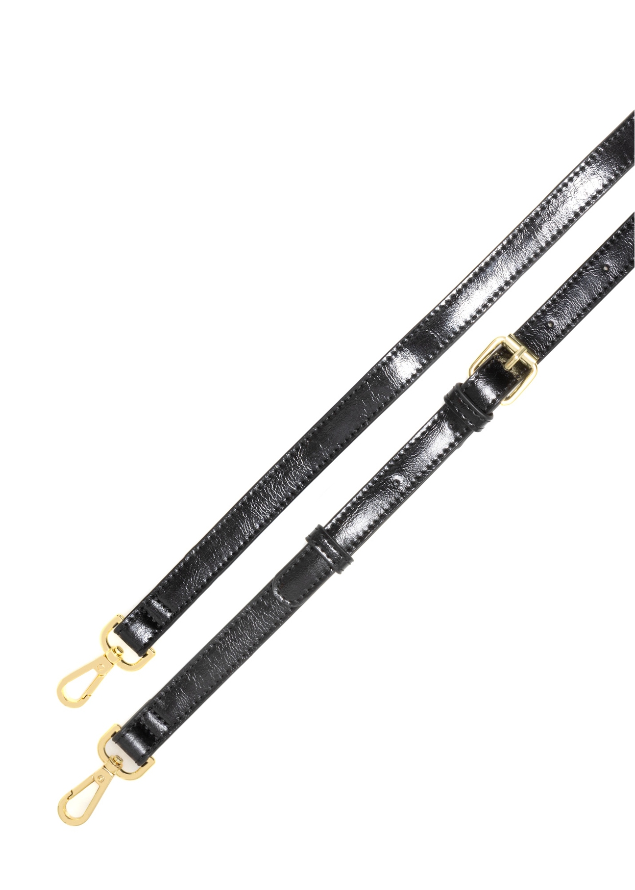 Black women's handbag TOREC-0728A-99(Z25), view of the product straps on a white background.