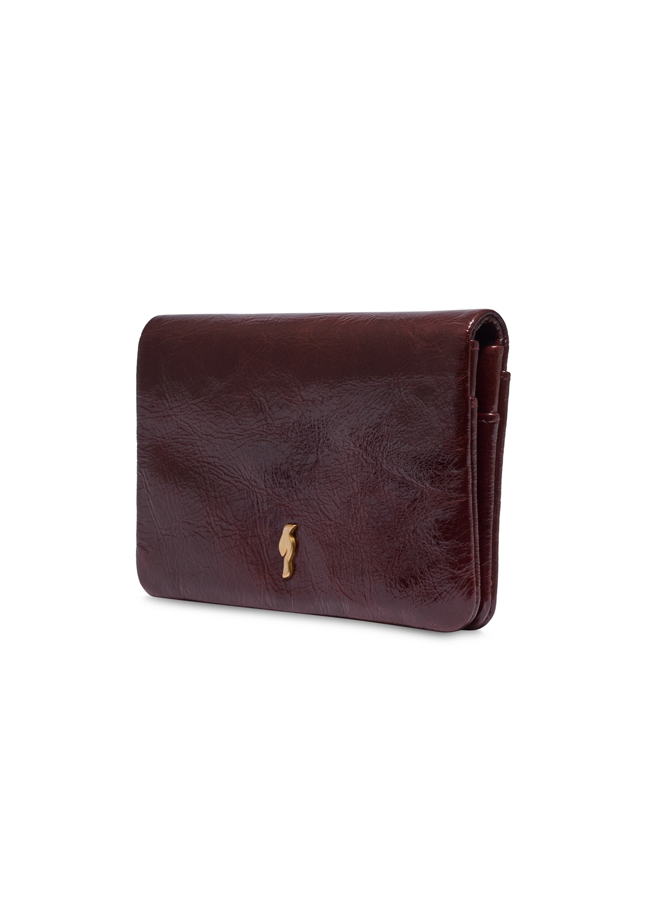 Burgundy women's wallet PORES-1020-4E(Z26), diagonal product view on a light background.