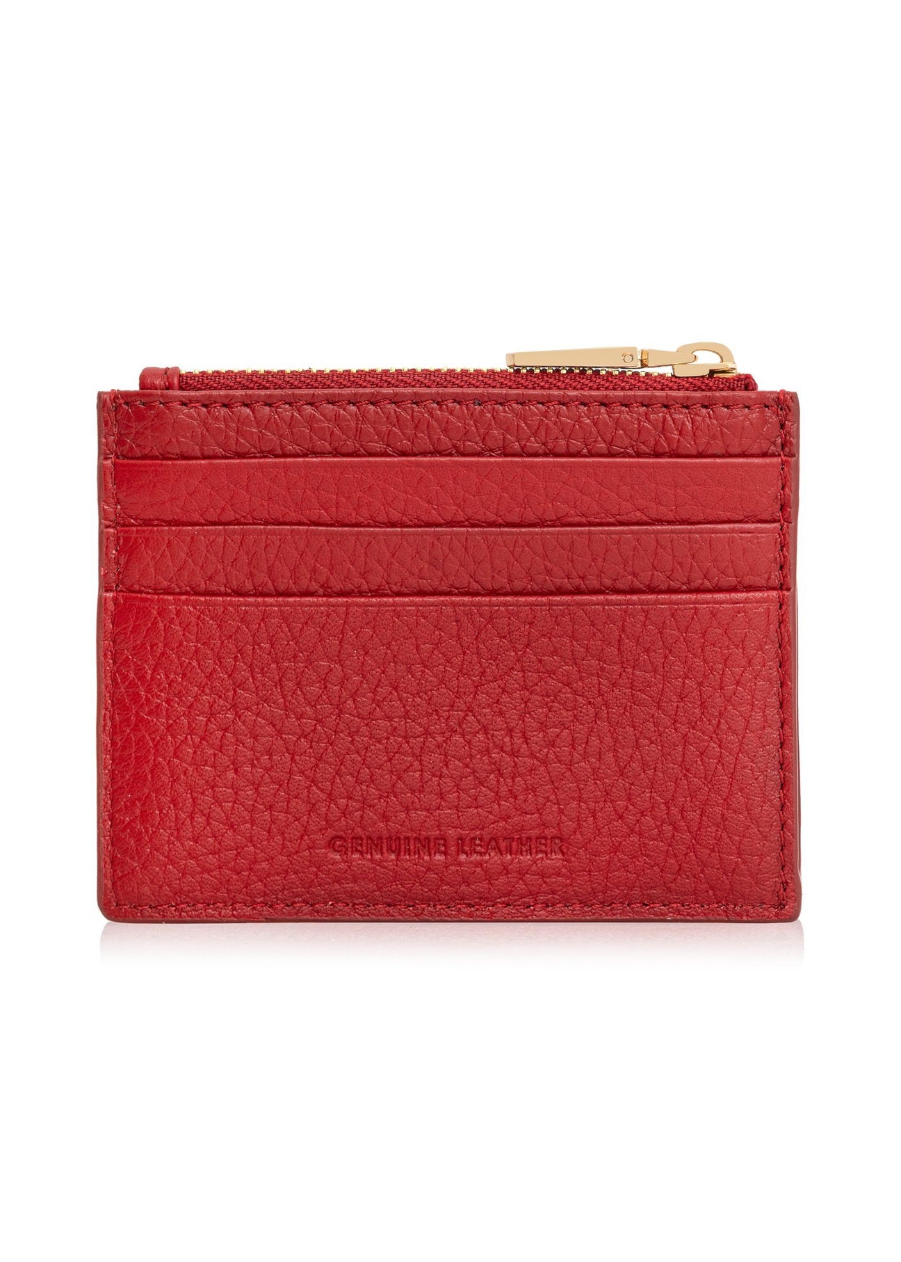Small women's leather wallet PORES-0806G-42(Z25), back view of the product on a white background.