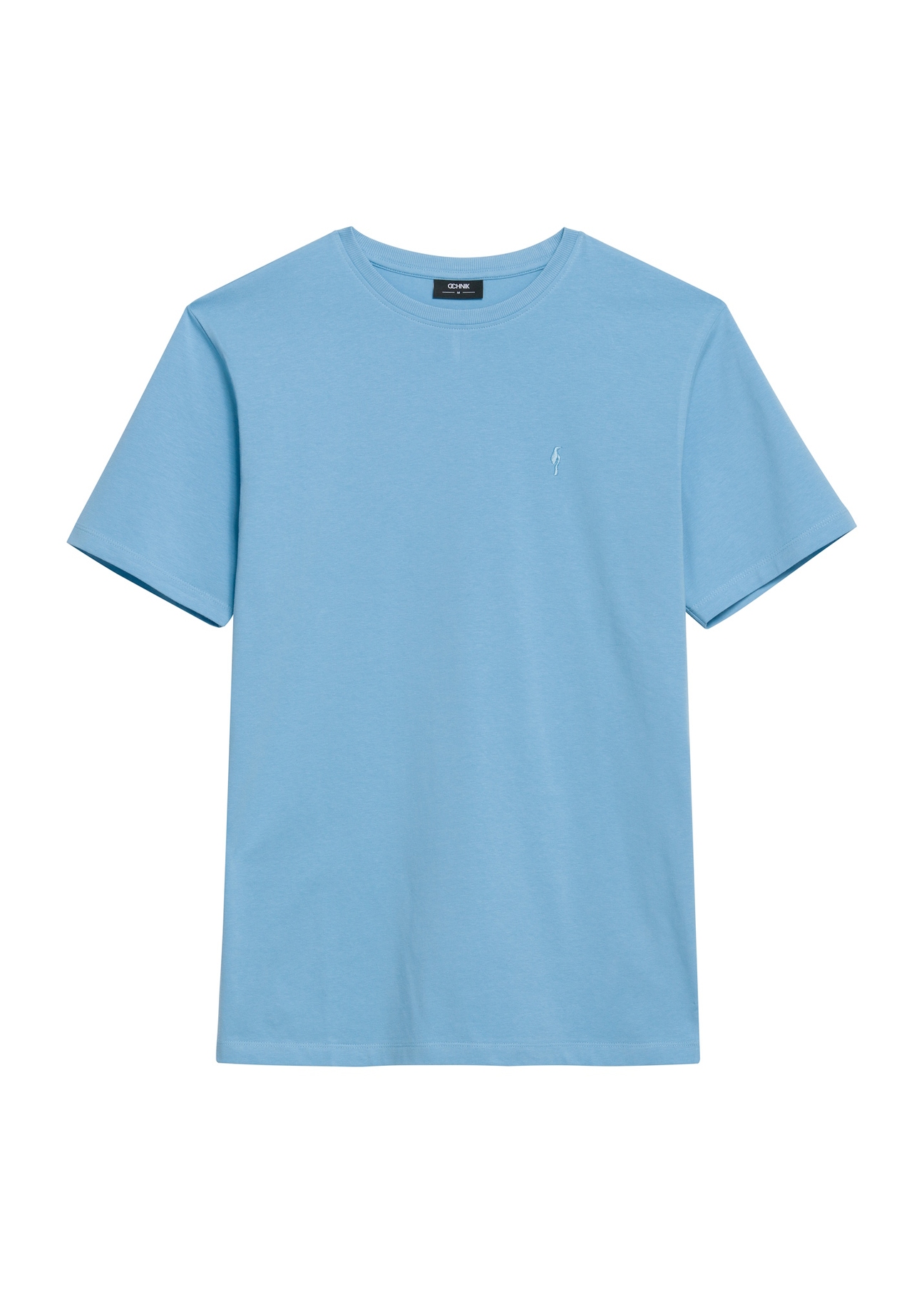 Blue men's t-shirt TSHMT-0120-62(Z25), front product view on white background.