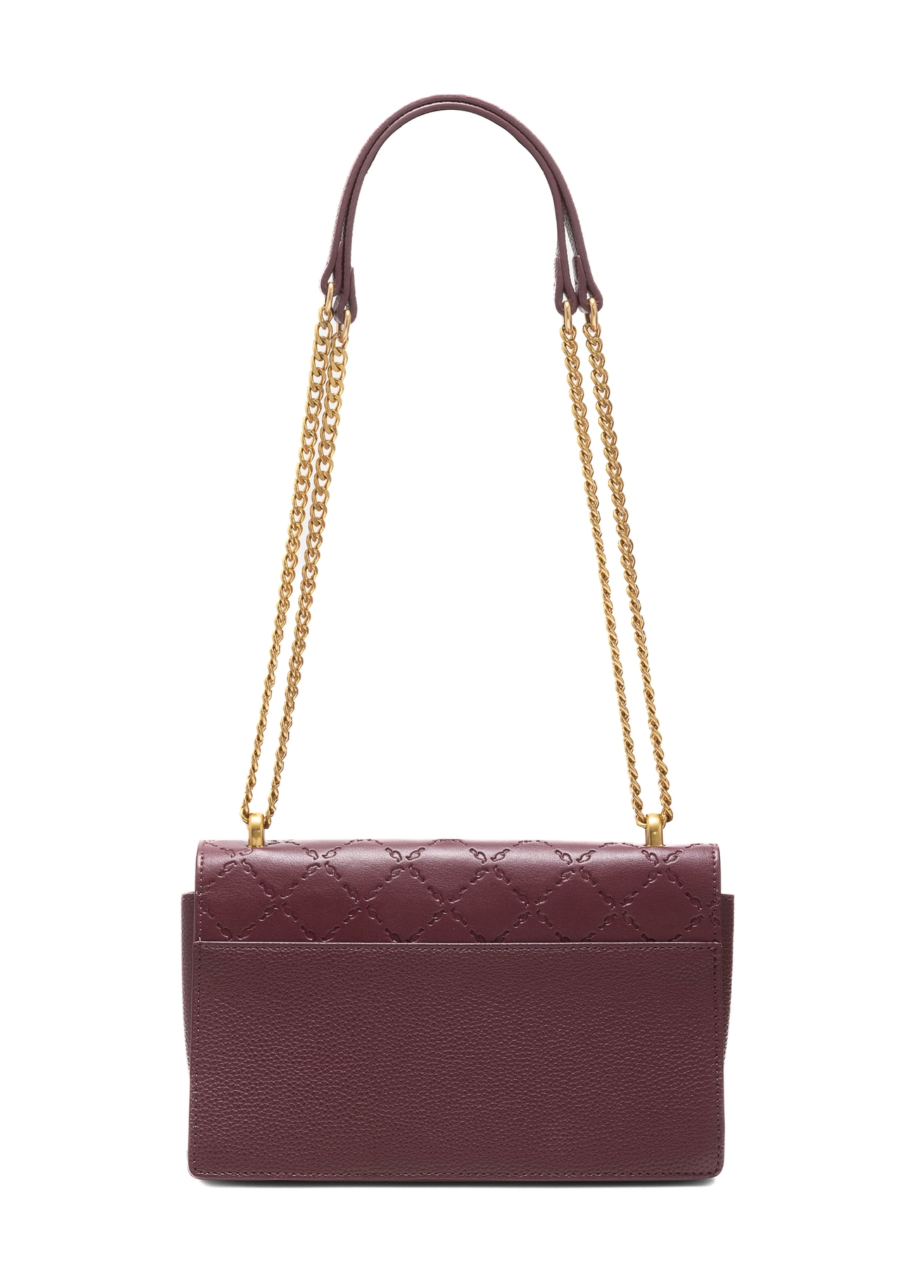 Burgundy women's messenger bag TOREC-0984A-49(Z25)
