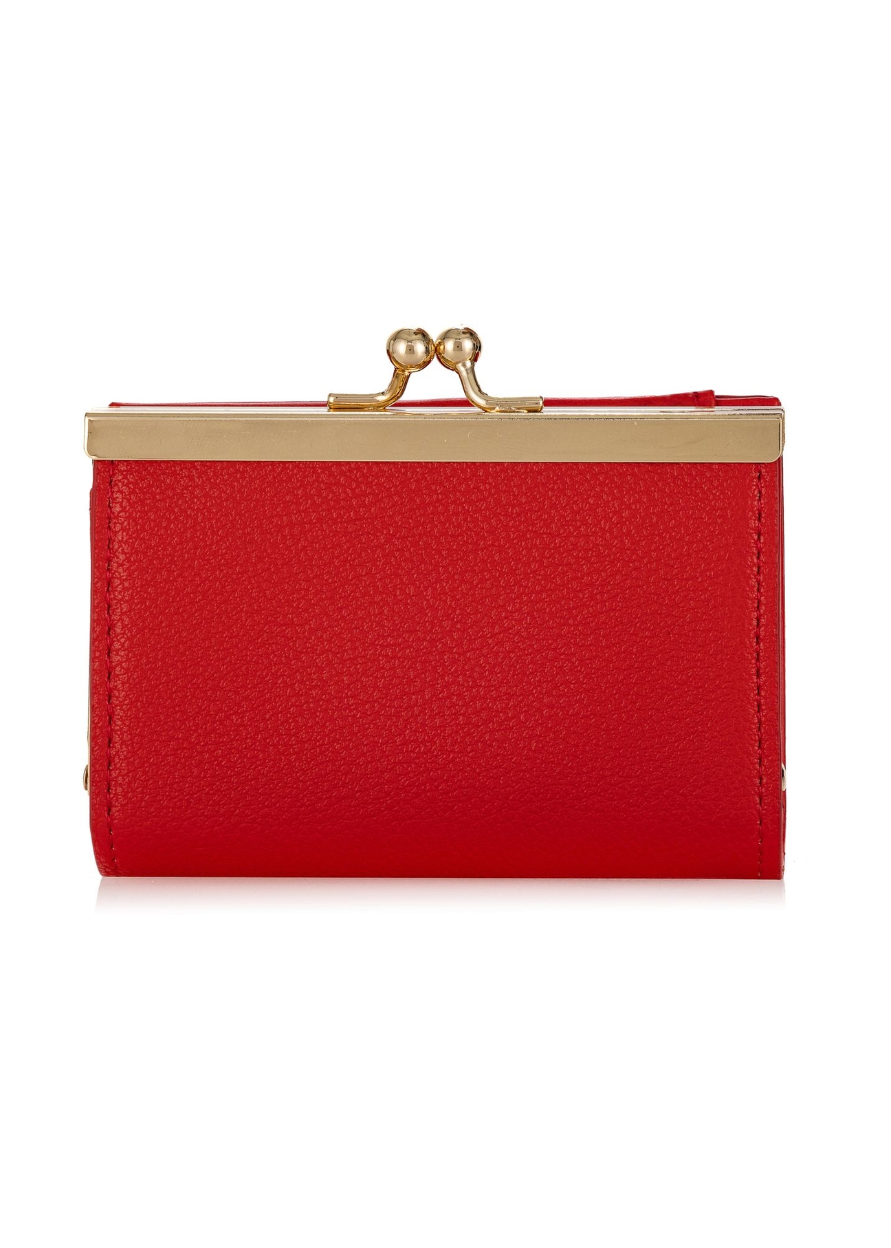 Red small women's wallet POREC-0365-42(W24)-04