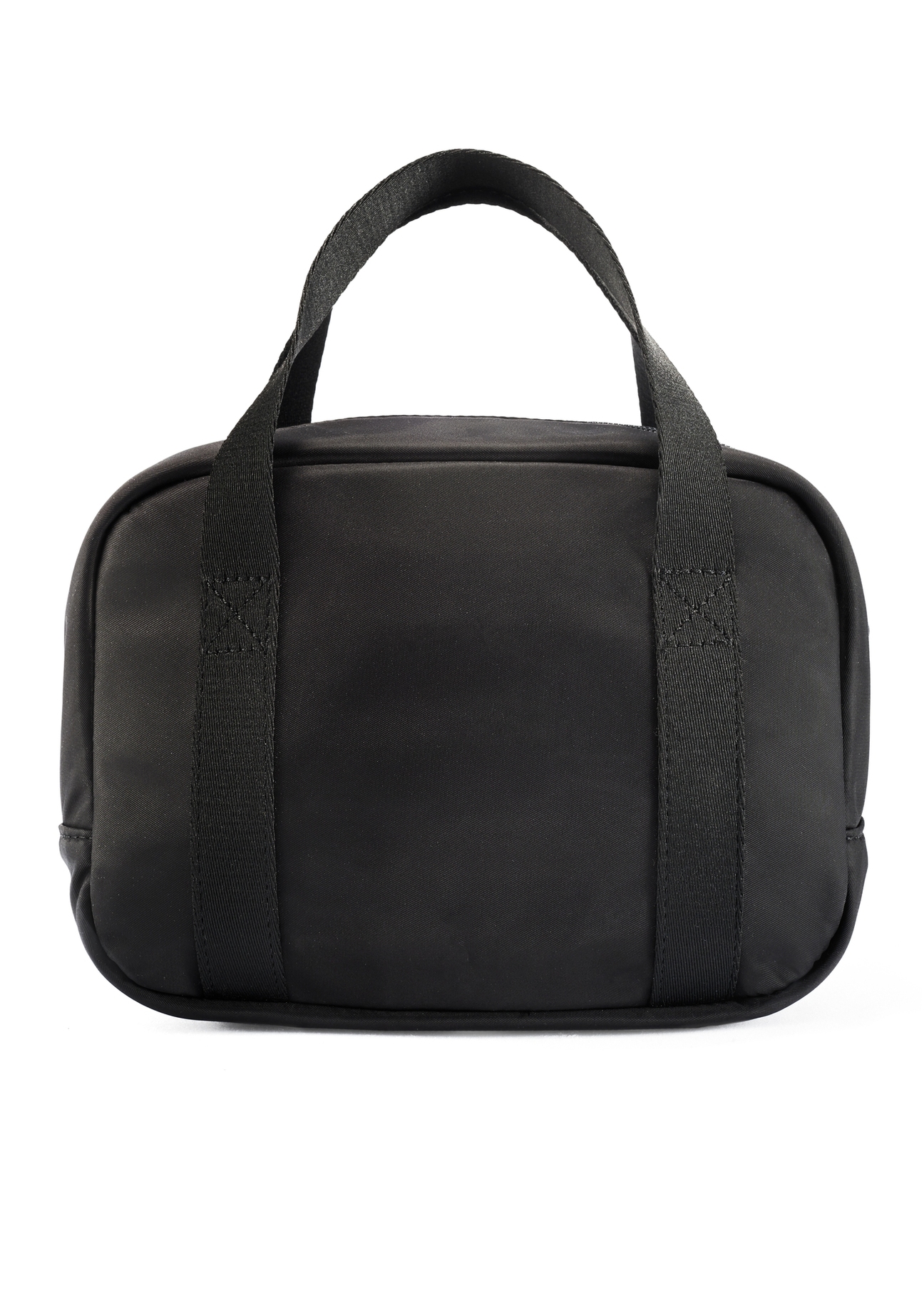 Black lunchbox bag TOREN-0328-99(Z25), product view from the back on a white background.