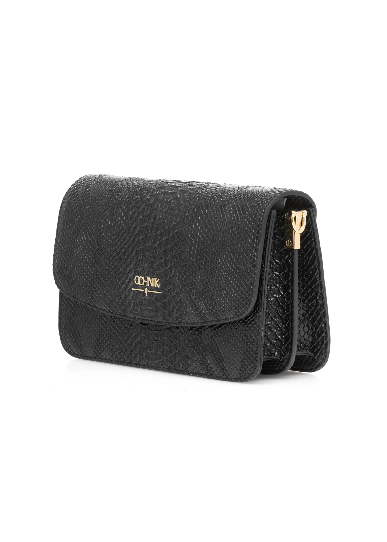 Black women's shoulder bag TOREC-1081-98(Z25), product visible diagonally, photo on white background.