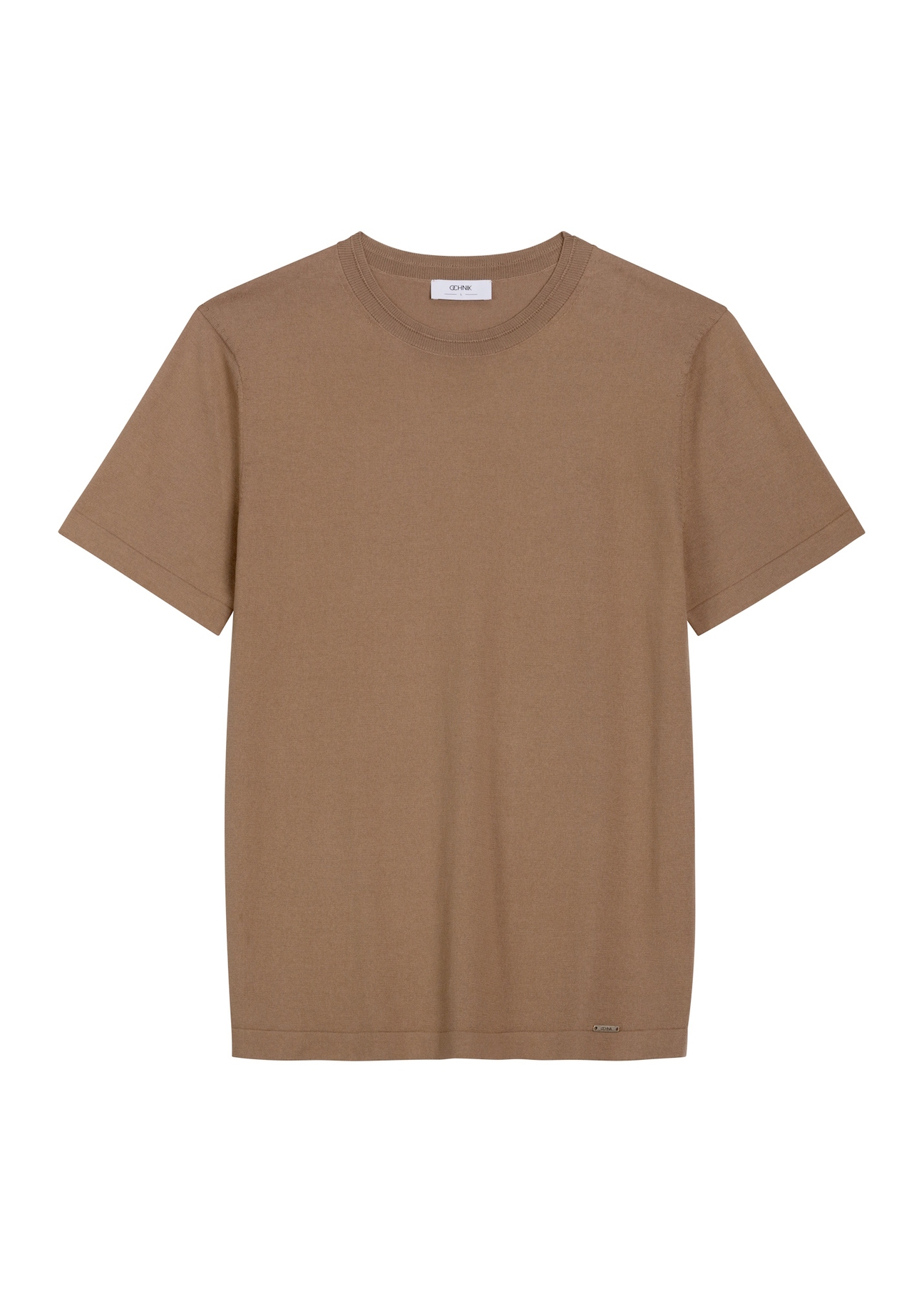 Men's silk blend T-shirt TSHMT-0157-1K(Z26) - front product view, on a white background.