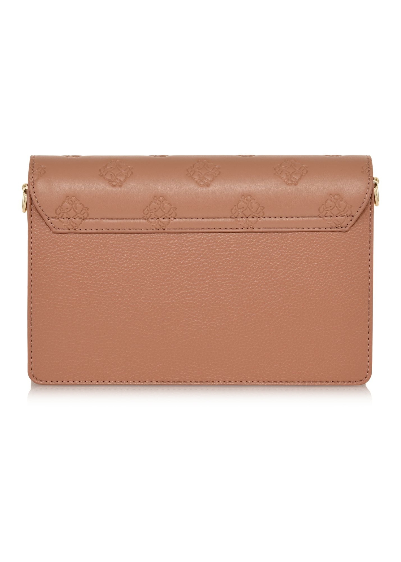 Pink women's handbag with monogram TOREC-0536A-31(Z24)-04