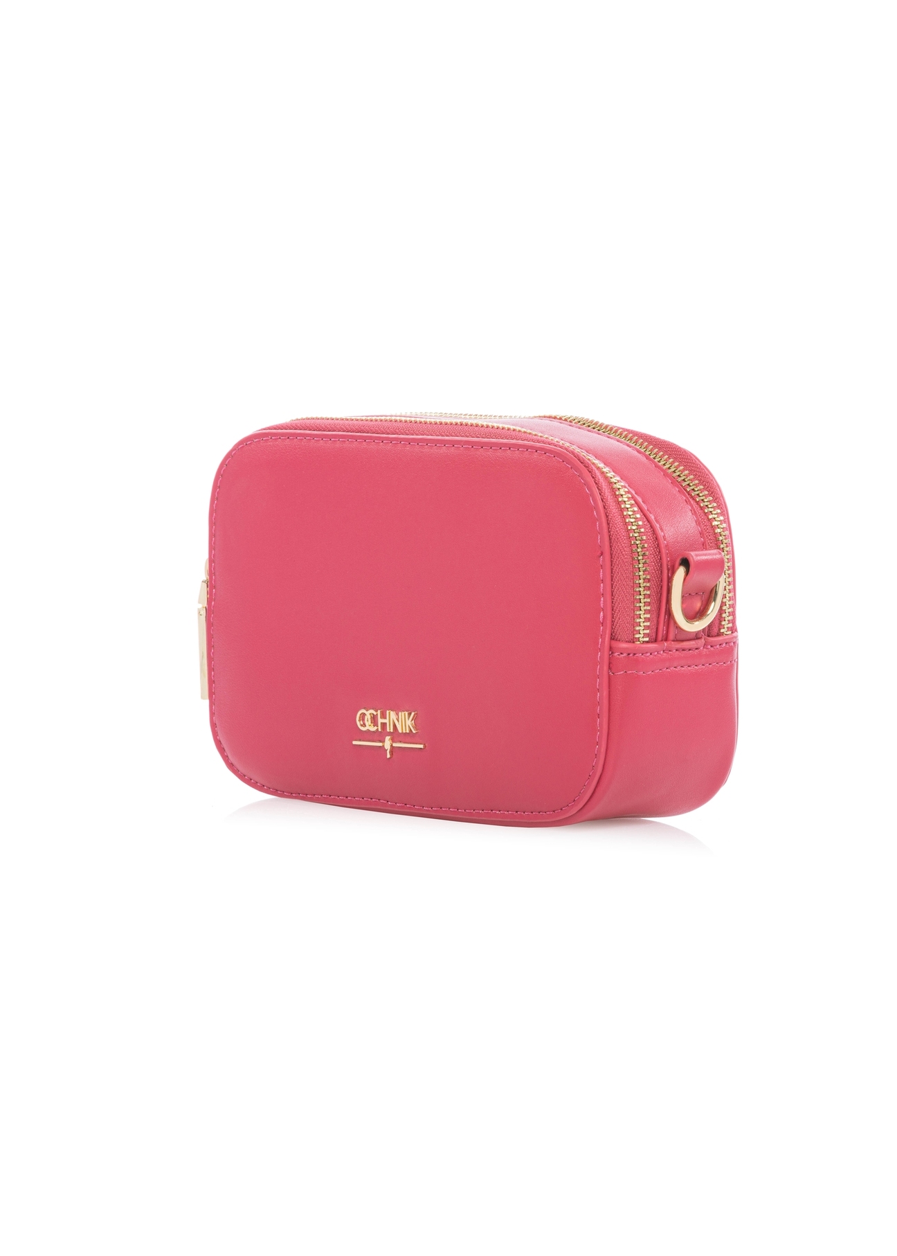 Fuchsia small women's handbag TOREC-1172-5E(W26) - diagonal product view, on a white background.