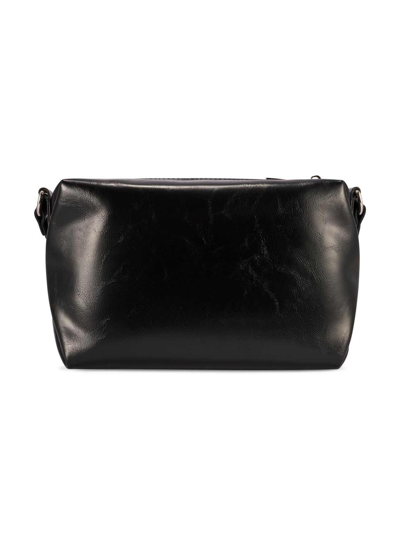 Black women's shoulder bag TOREC-1207-9F(W26), product view from the back on a white background.