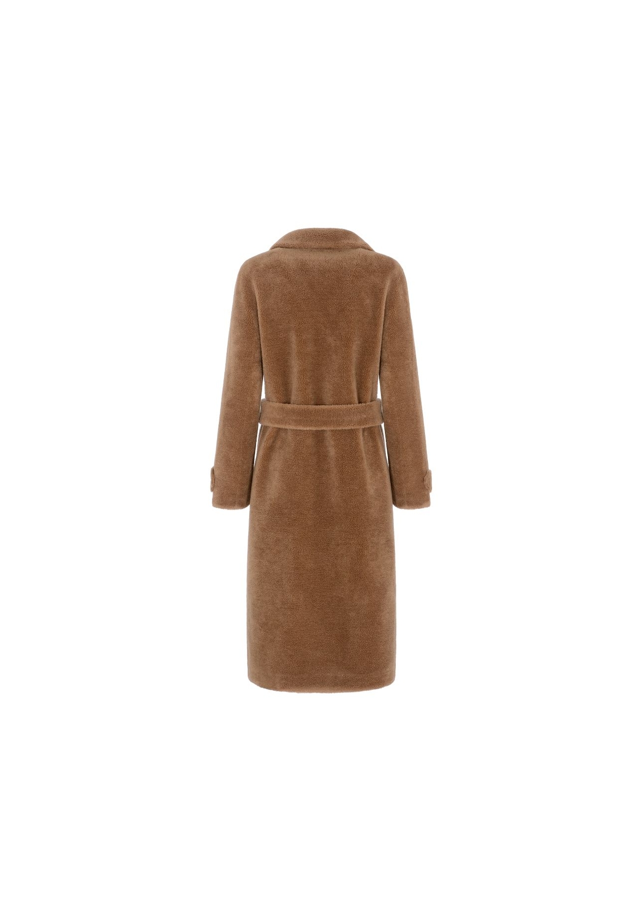 Women's wool coat with buckle FUTDT-0022-24(Z22)-05