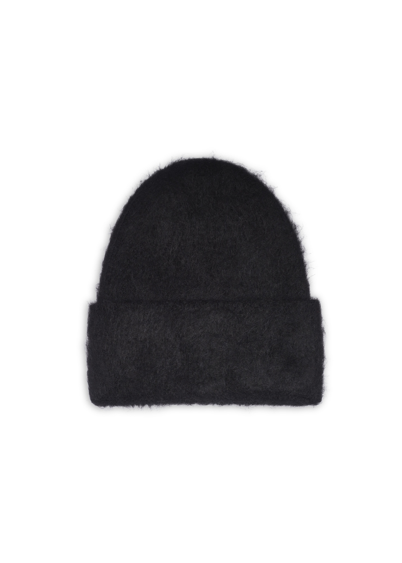 Black women's alpaca wool hat CZADT-0212-99(Z26), back view of the product on a white background.