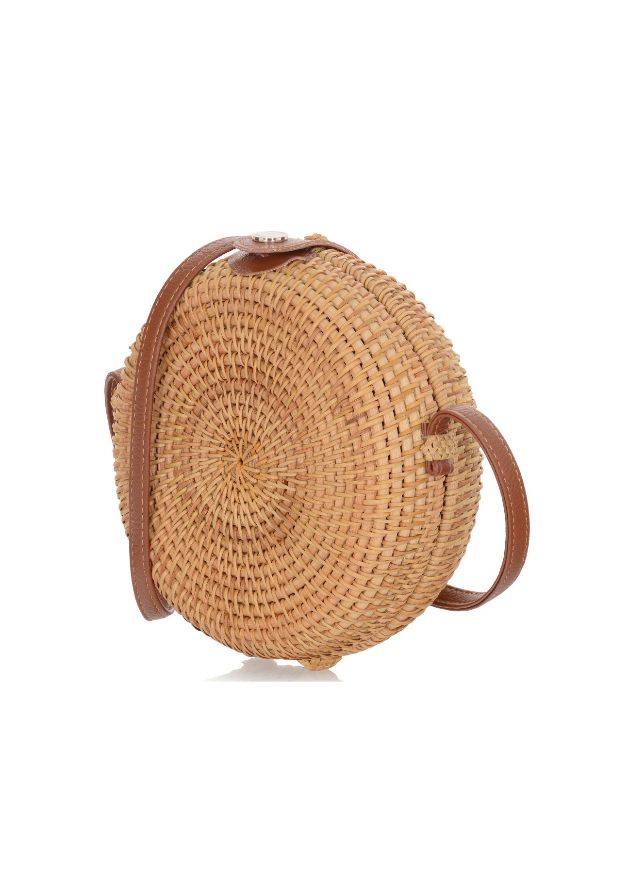Women's round straw handbag TOREC-0261A-81(W22)-04