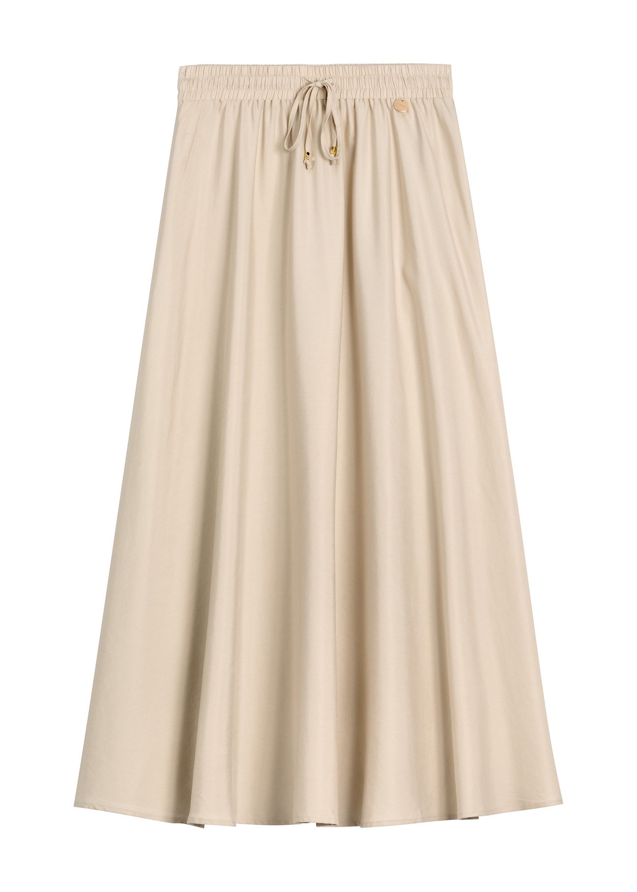Beige midi skirt SPCDT-0125-1A(W26)