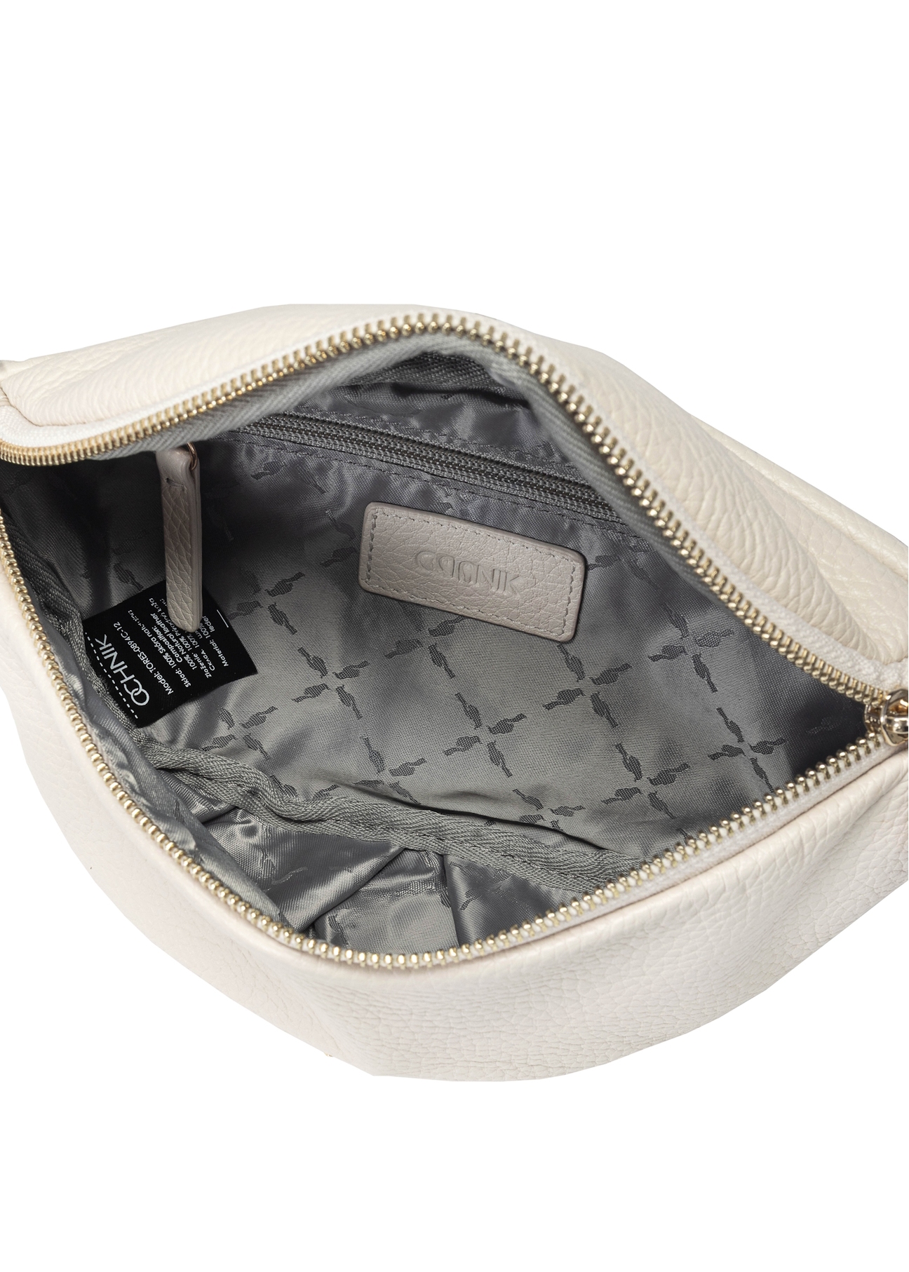 Cream leather women's bag TORES-0894C-12(W25)