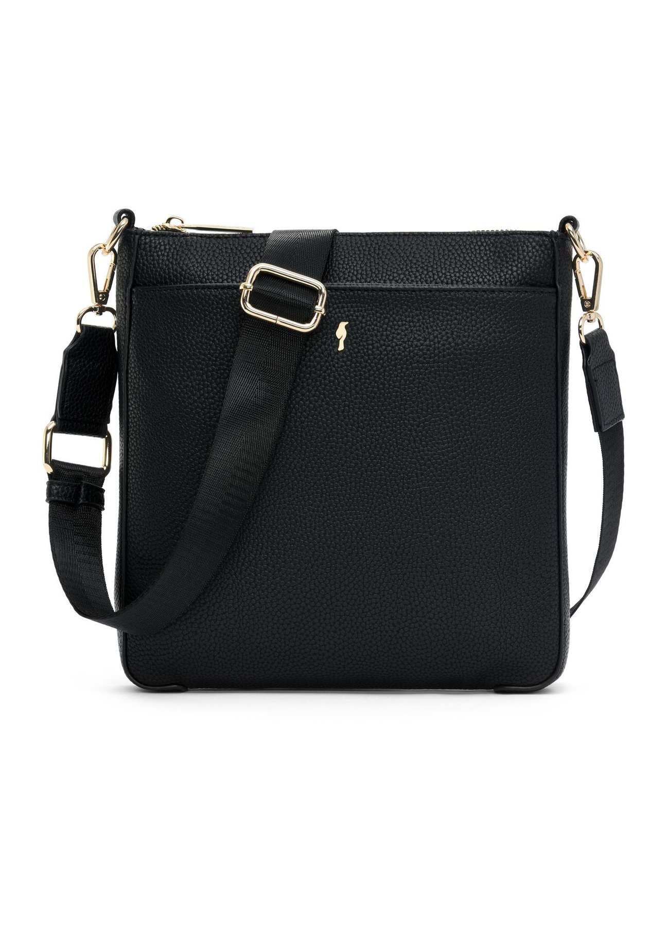 Black women's shoulder bag TOREC-0708B-99(Z25) - front product view on white background.