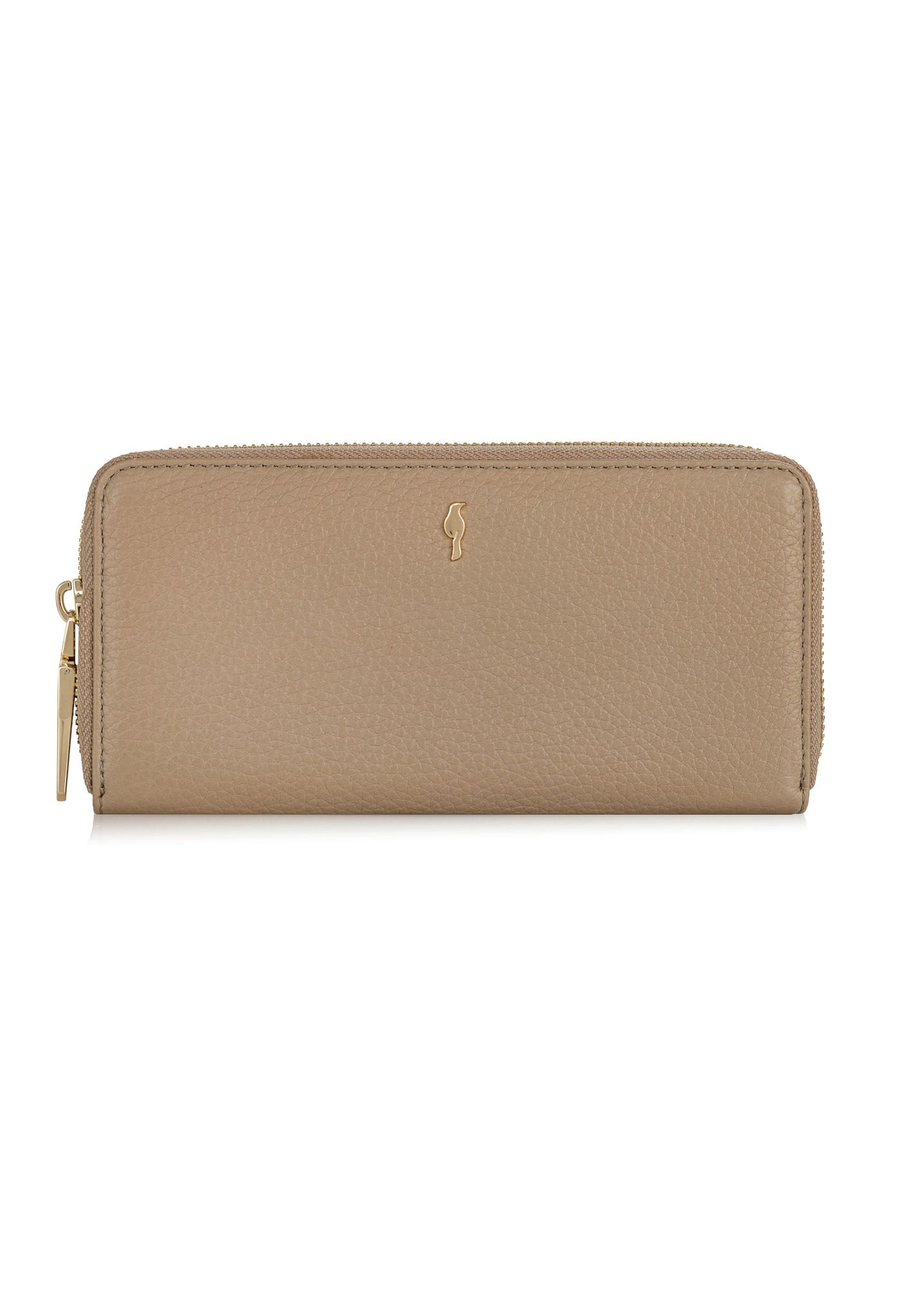 Large beige leather women's wallet PORES-0800B-80(W24)-01