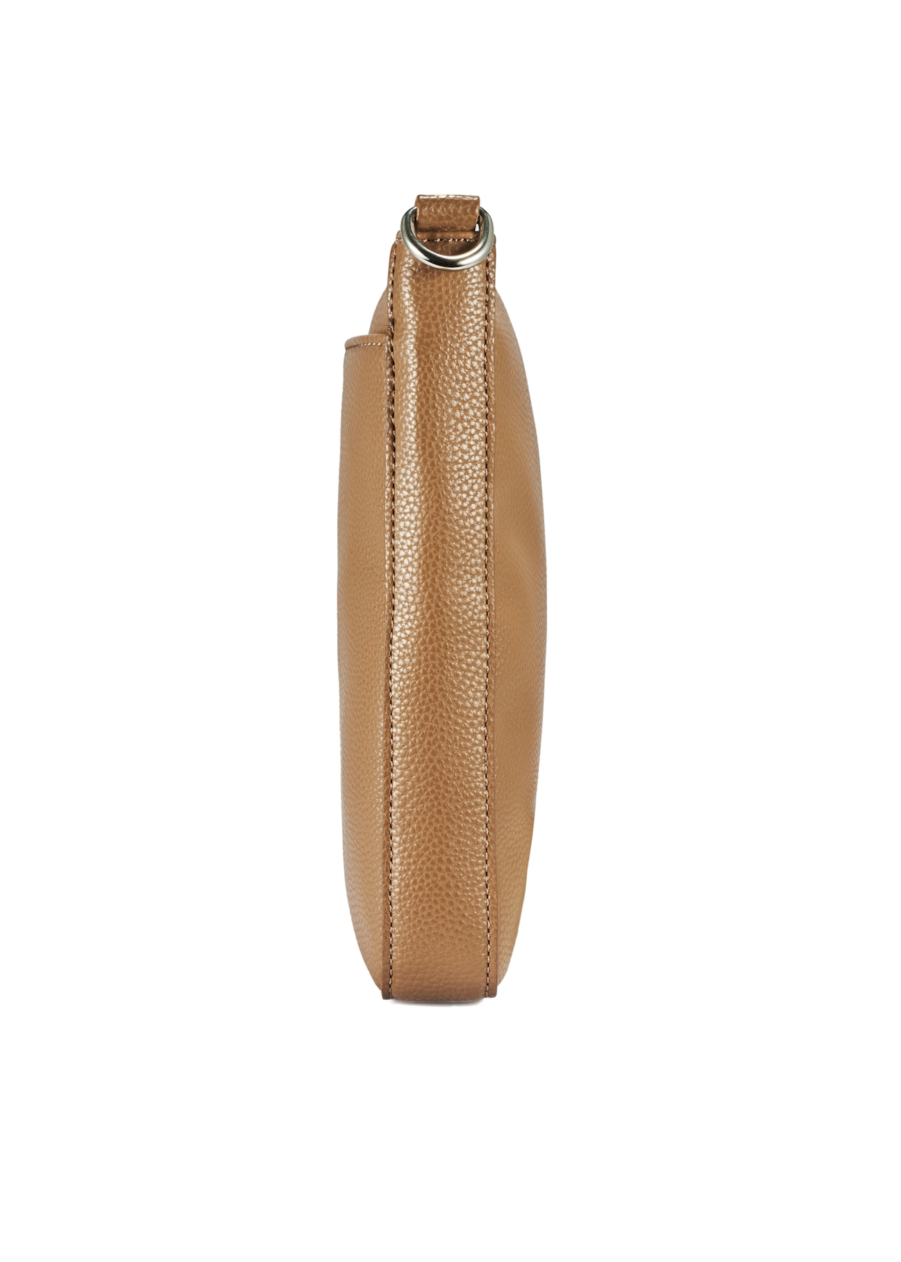 Dark beige women's shoulder bag TOREC-0708B-81(Z25), side view of the product on a white background.
