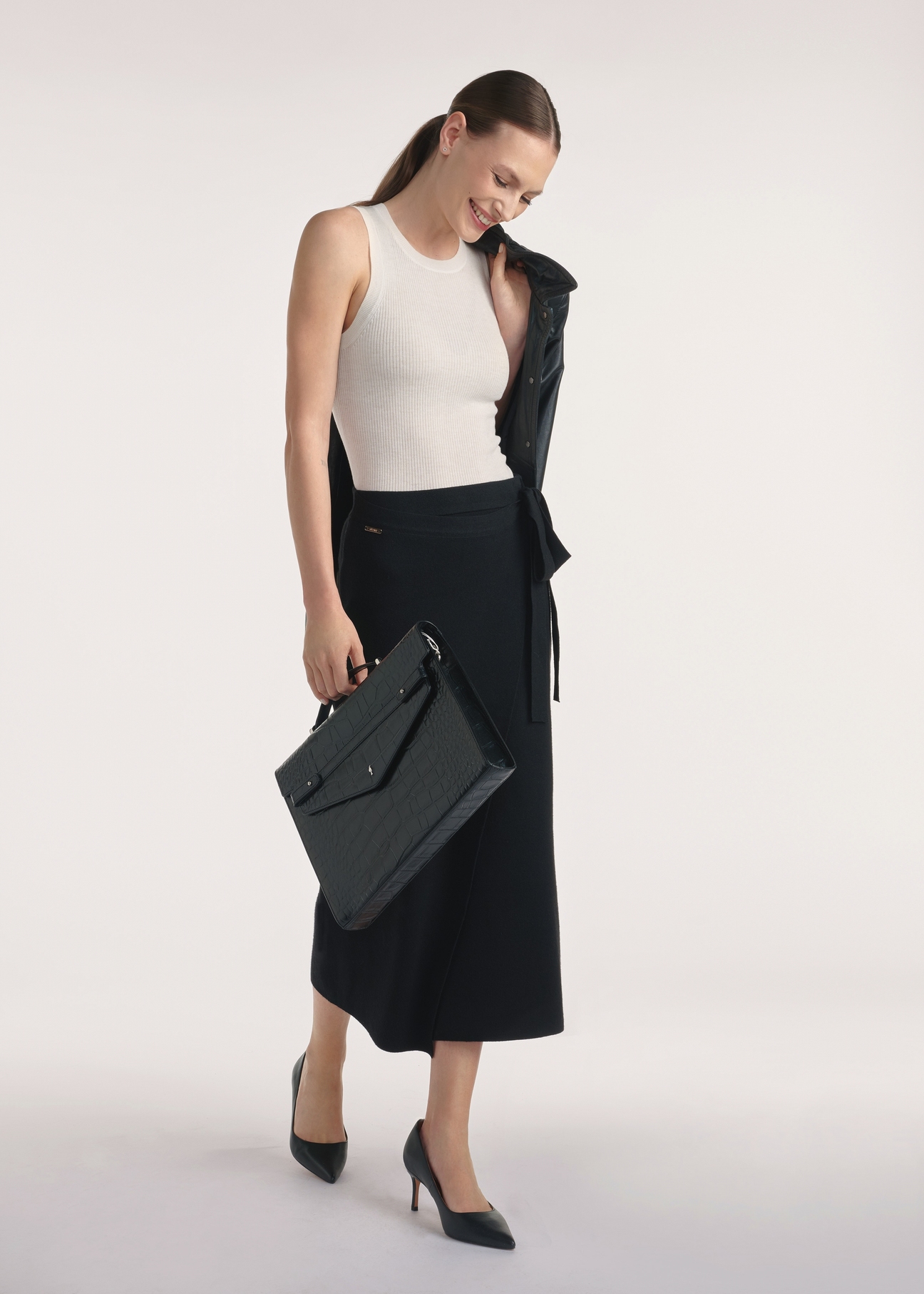 Women's leather briefcase TORES-1142-99(Z25)