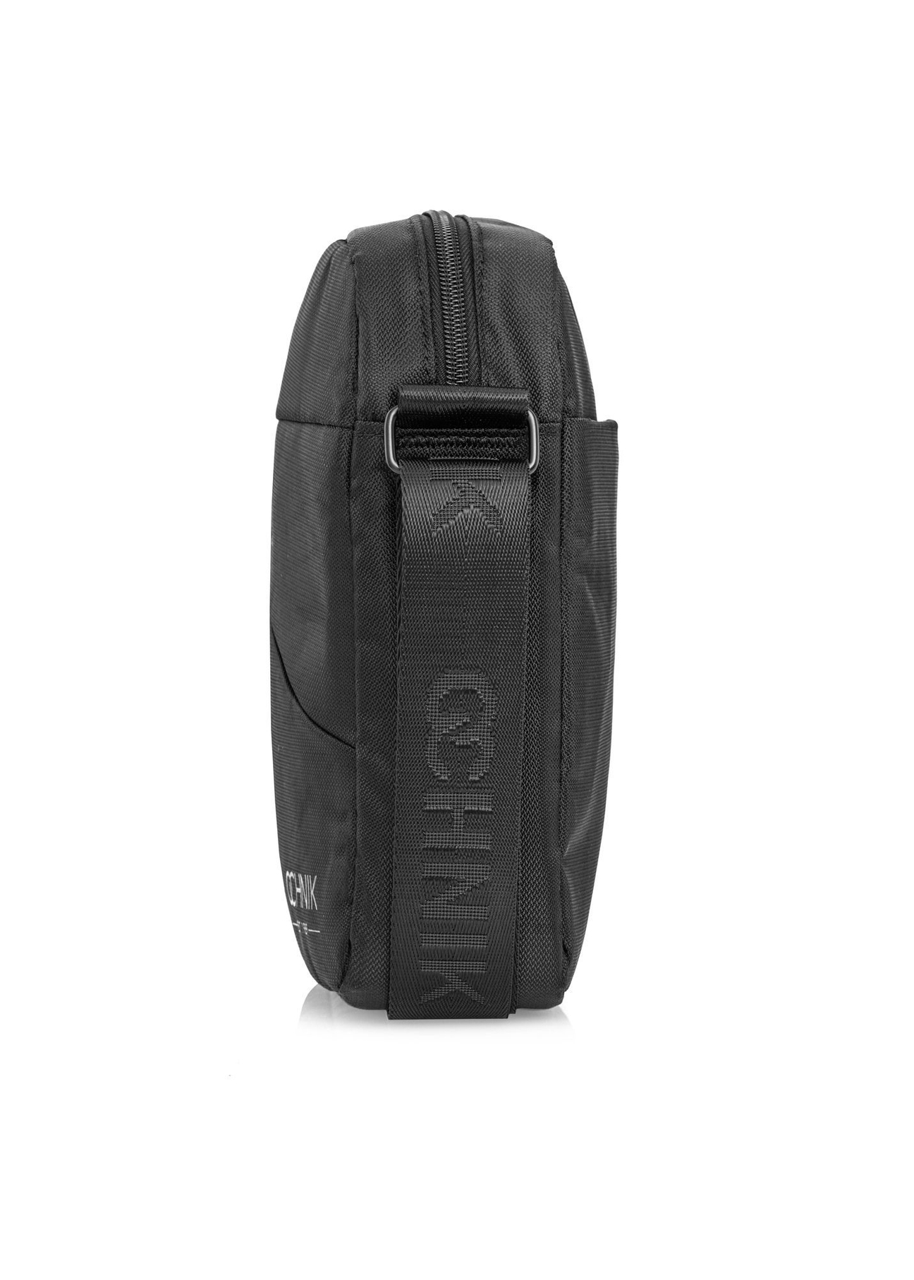 Black men's bag TORMN-0266C-99(Z25), side product view on white background.